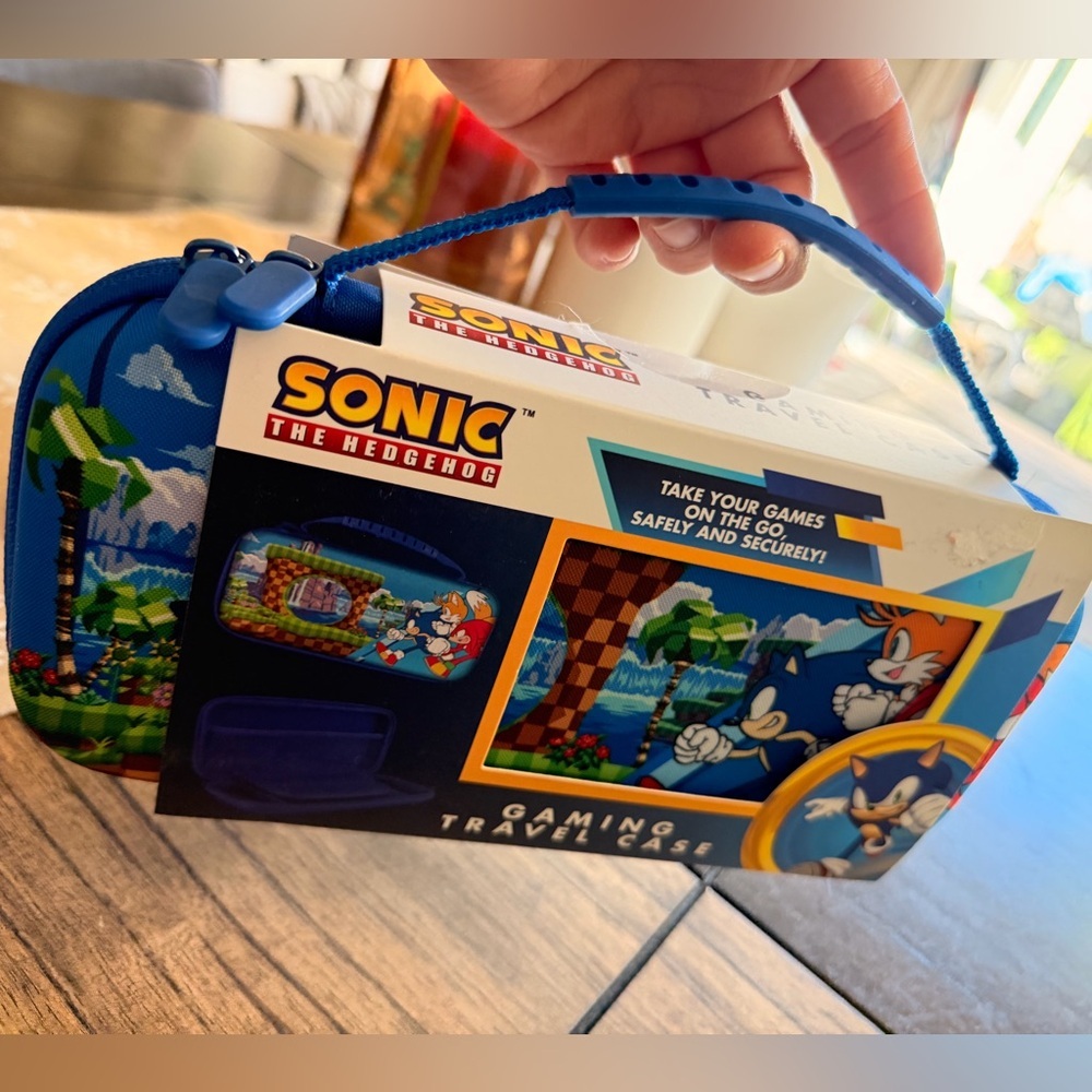 Sonic The Hedgehog Console & Games Travel Padded Hard Case Nintendo Switch
